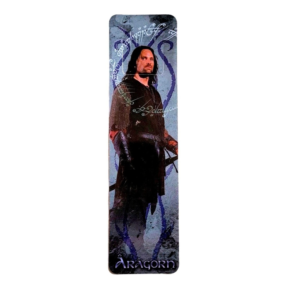 Vintage Y2K Aragorn Tab Bookmark Lord Rings Two Towers 2002 Movie XTAB-622477